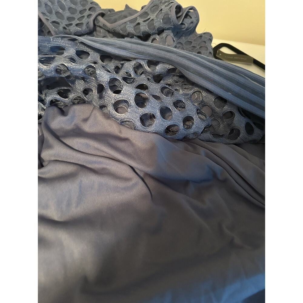 Lane Bryant Textured Blue Midi Dress - Picture 9 of 9